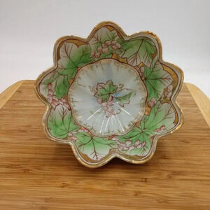 Vintage Footed Green Trinket Bowl​